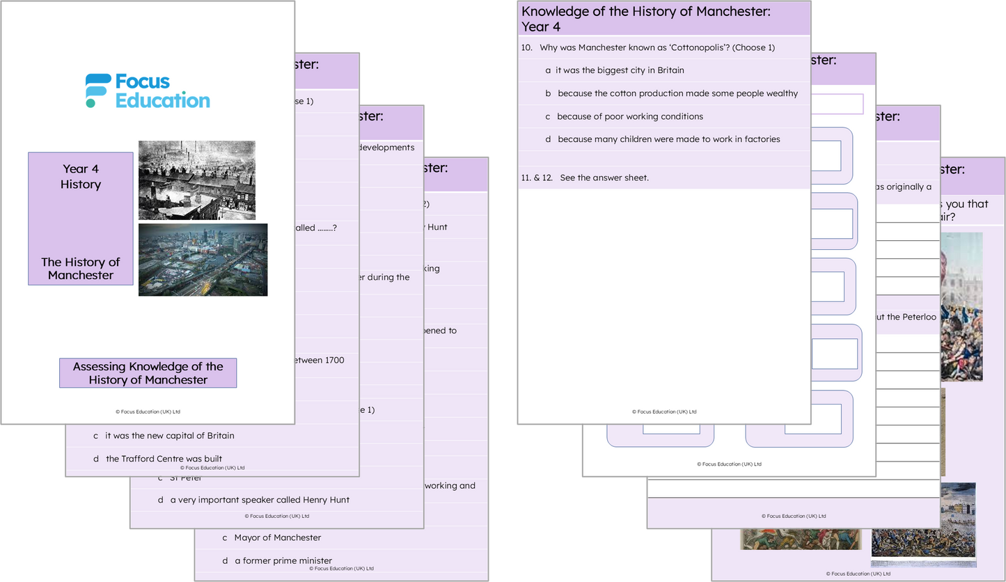 History Y4: History of Manchester - How did Manchester grow to be one of the leading cities?