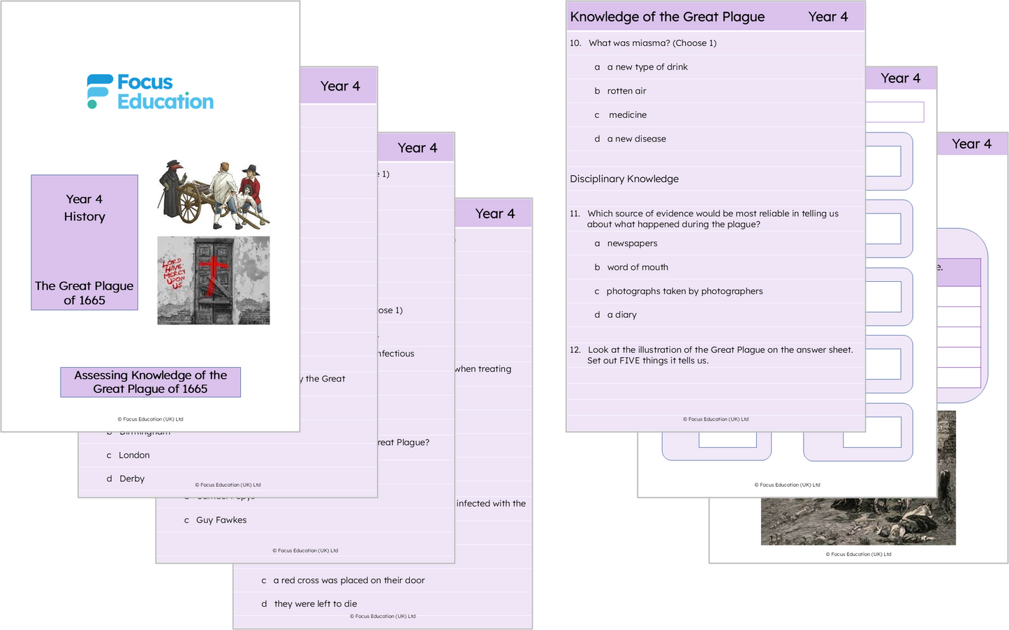 History Y4: Why did the Great Plague happen and what was its impact on British people