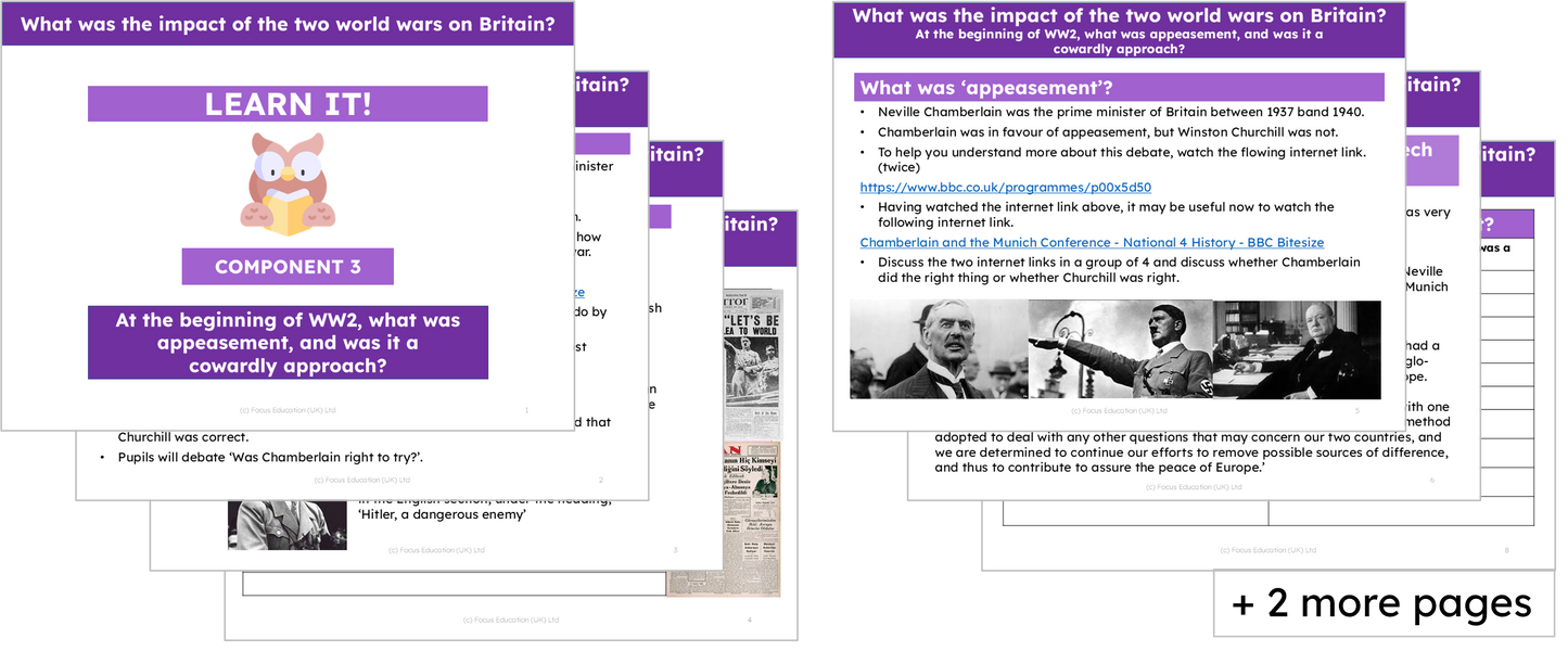 History Y6: What was the impact of the two world wars on Britain?