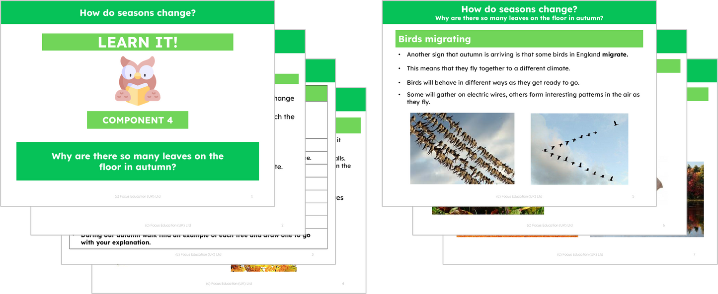 Science Y1: How do seasons change?