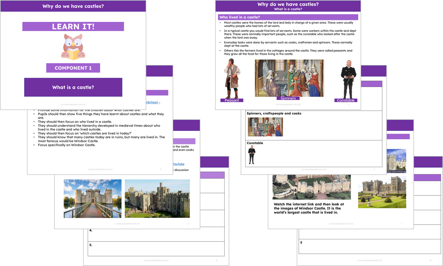 History Y1: Why do we have castles?