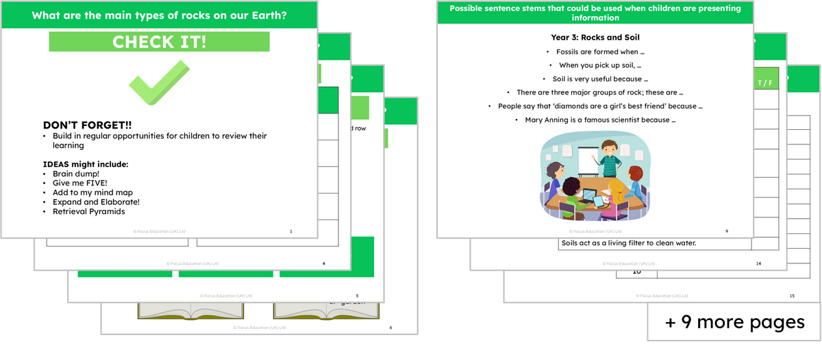 Science Y3: What are the main types of rock on our Earth?