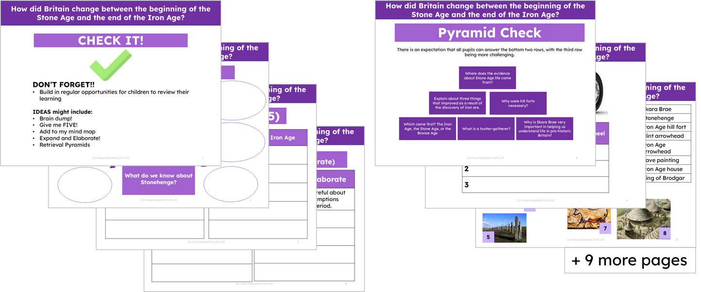 History Y3: Stone Age - How did Britain change between the beginning of the Stone Age and the end of the Iron Age?
