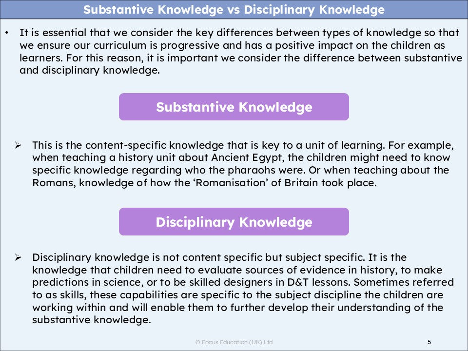 Raising Expectations across the Primary Curriculum: Identifying ‘Sticky Knowledge’