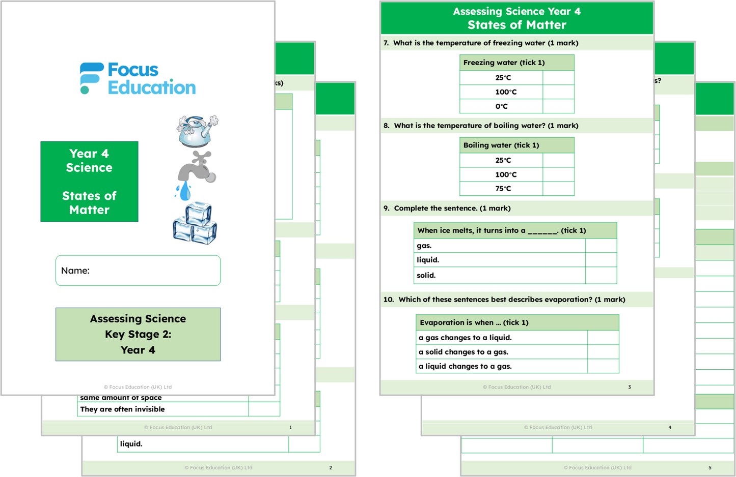 Science Y4: How do some solids, liquids and gases change state?