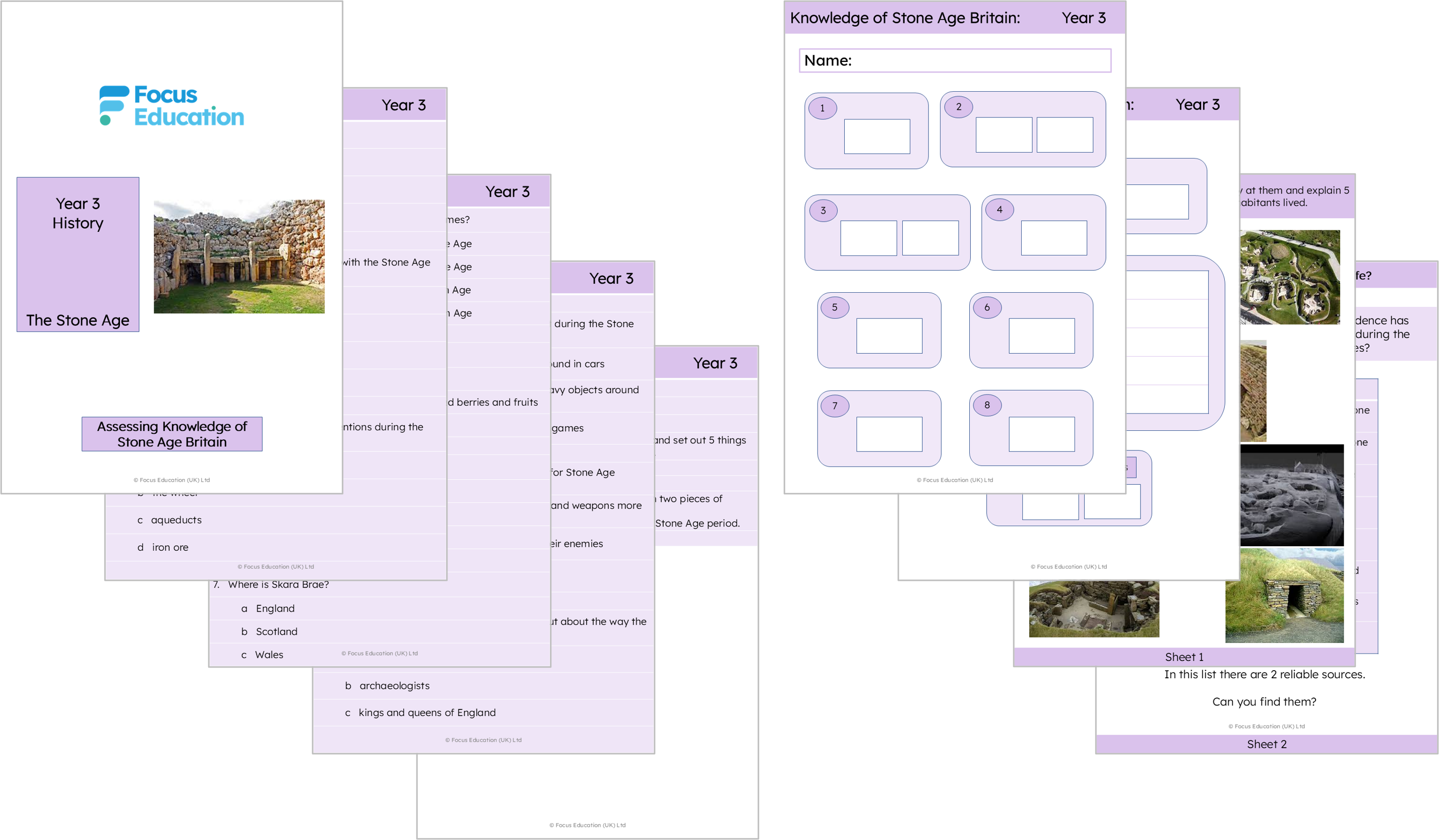 History Y3: Stone Age to Iron Age | Scheme of Work – Focus Education