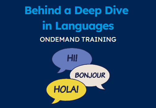 Behind a Deep Dive in Languages (CPD Video: 25min)