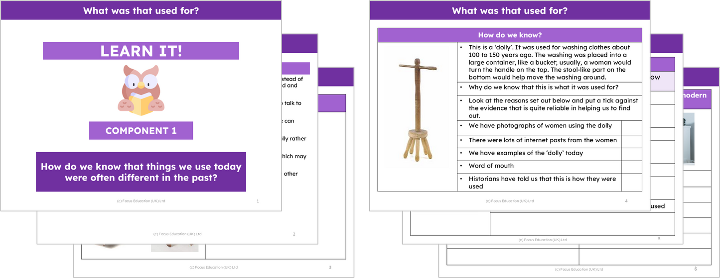 History Y2: What was that used for?