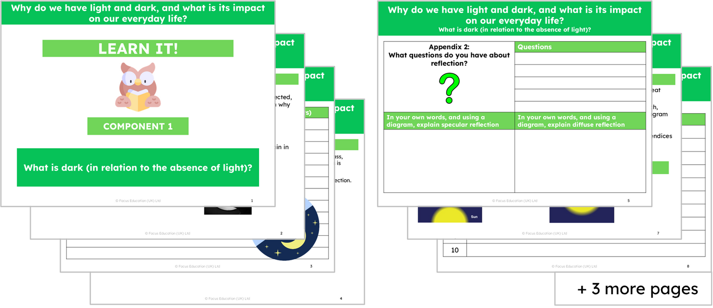 Science Y3: Why do we have light and dark and what is its impact on our everyday life?