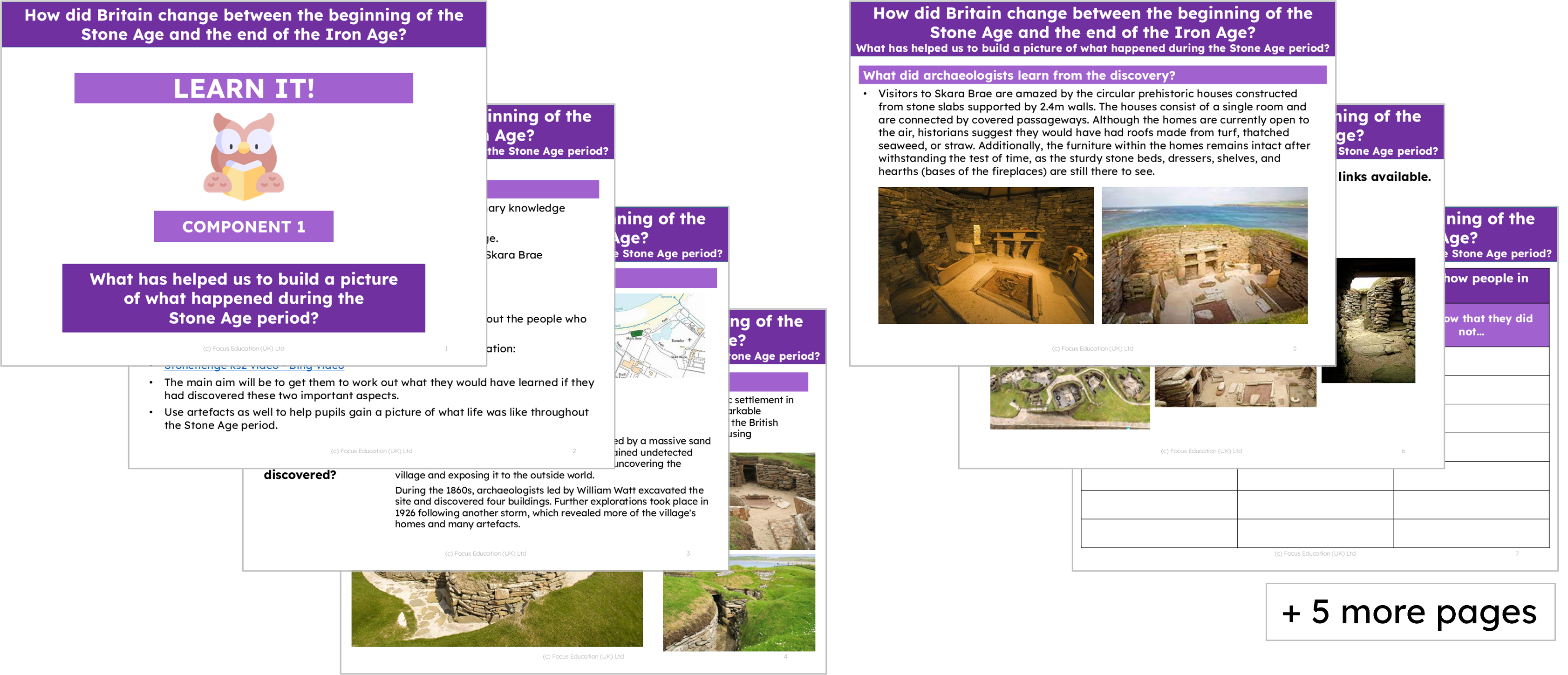 History Y3: Stone Age to Iron Age | Scheme of Work – Focus Education