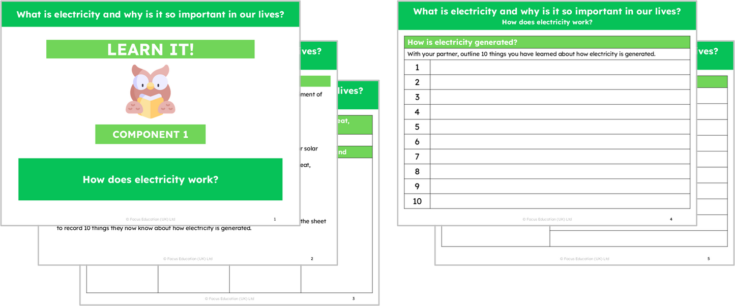 Science Y4: What is electricity and why is it so important in our lives?