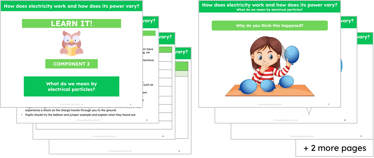 Science Y6: How does electricity work and how does its power vary?