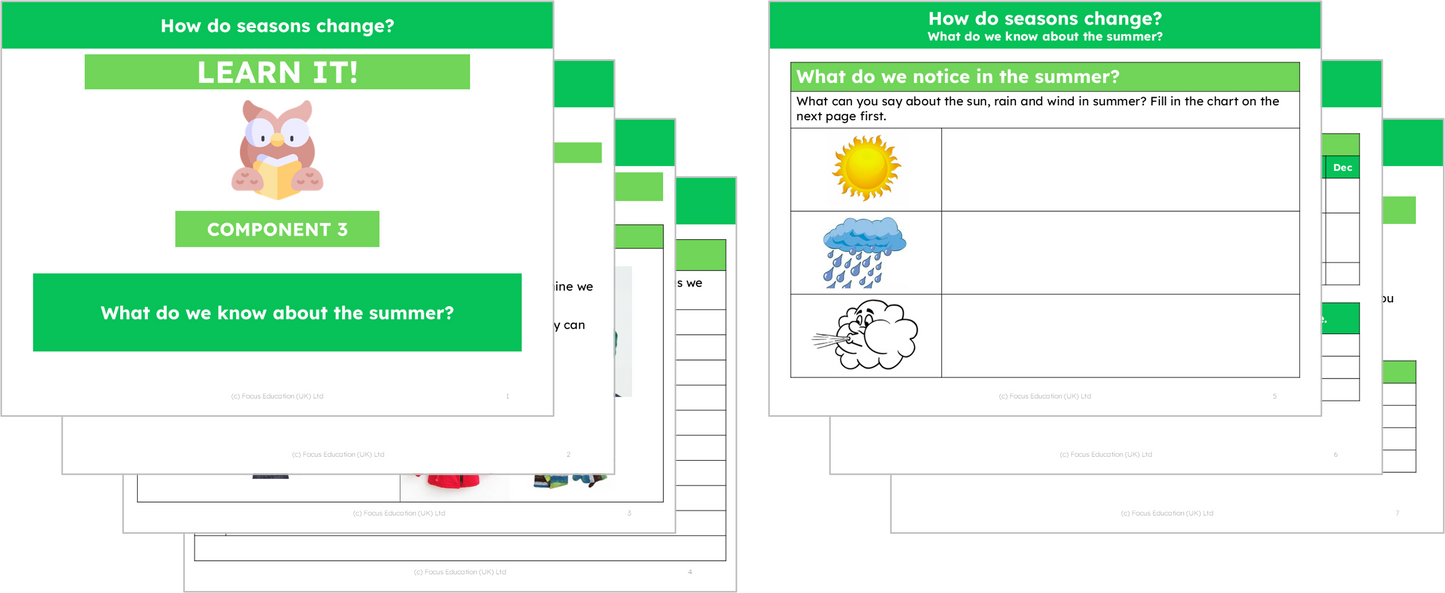 Science Y1: How do seasons change?