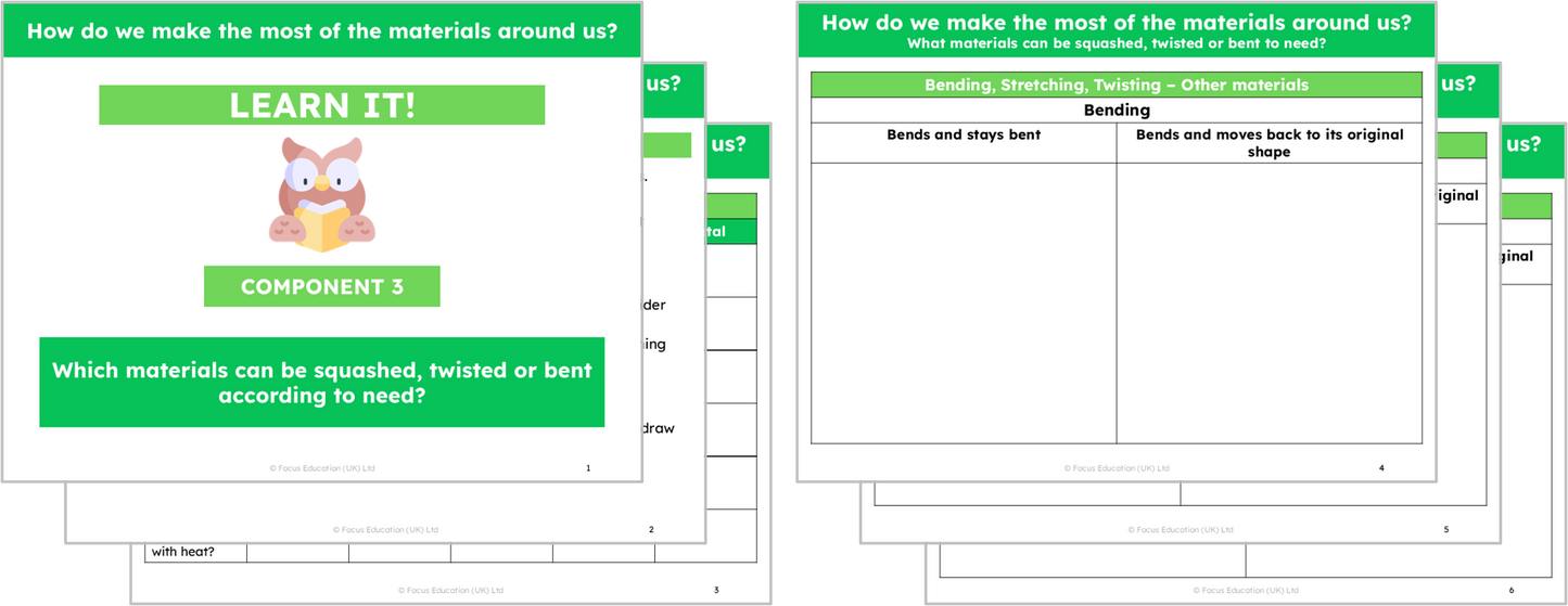 Science Y2: How do we make the most of the materials around us?