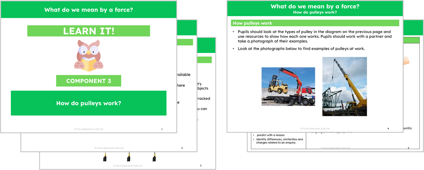 Science Y3: What do we mean by a force?