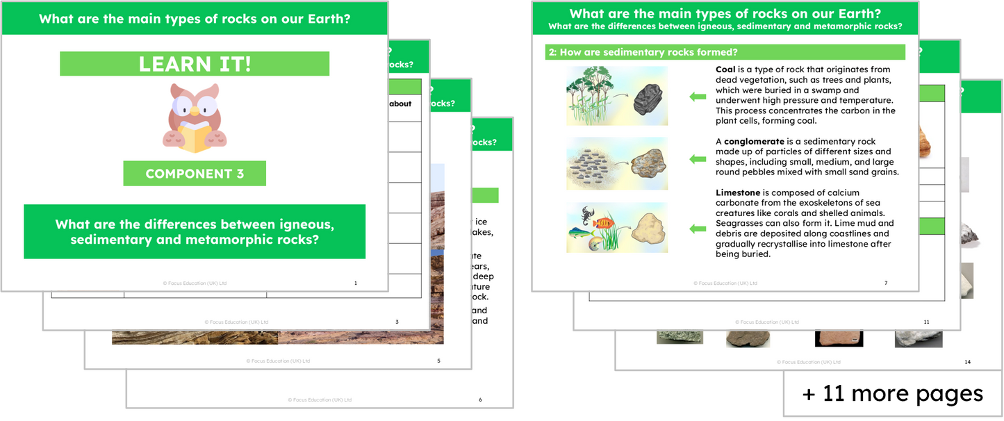 Science Y3: What are the main types of rock on our Earth?