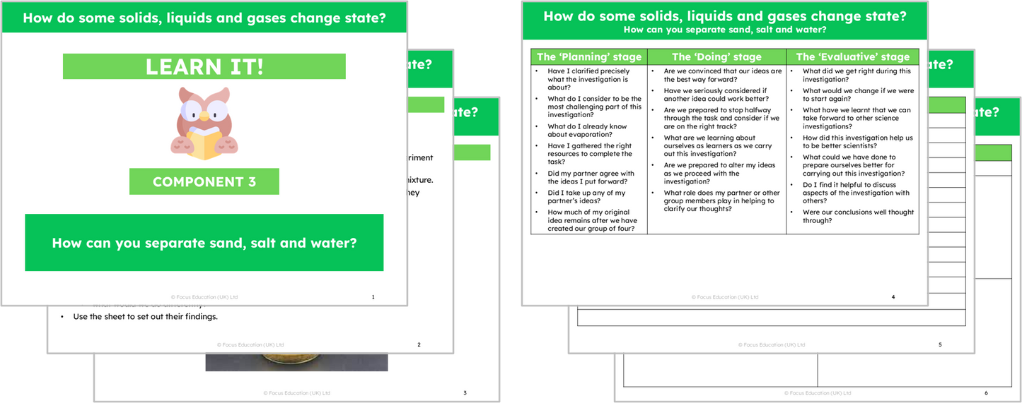 Science Y4: How do some solids, liquids and gases change state?