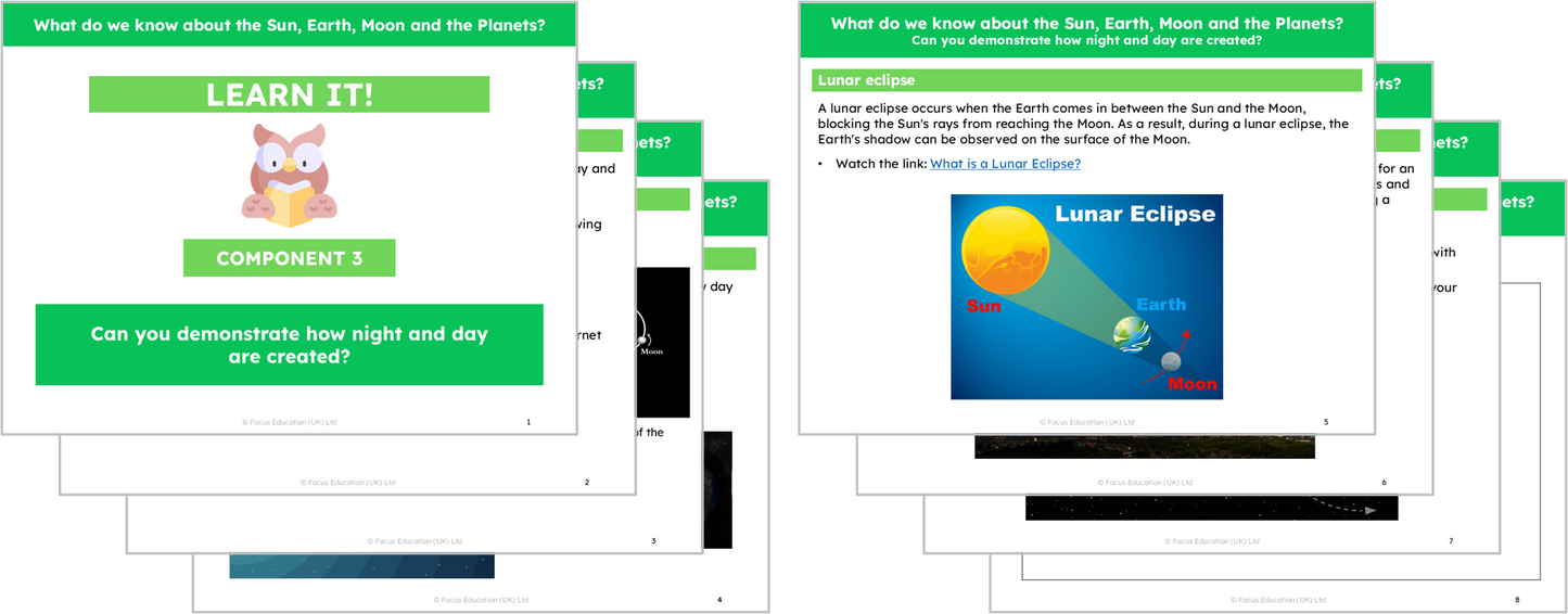 Science Y5: What do we know about the Sun, Earth, Moon and Planets?