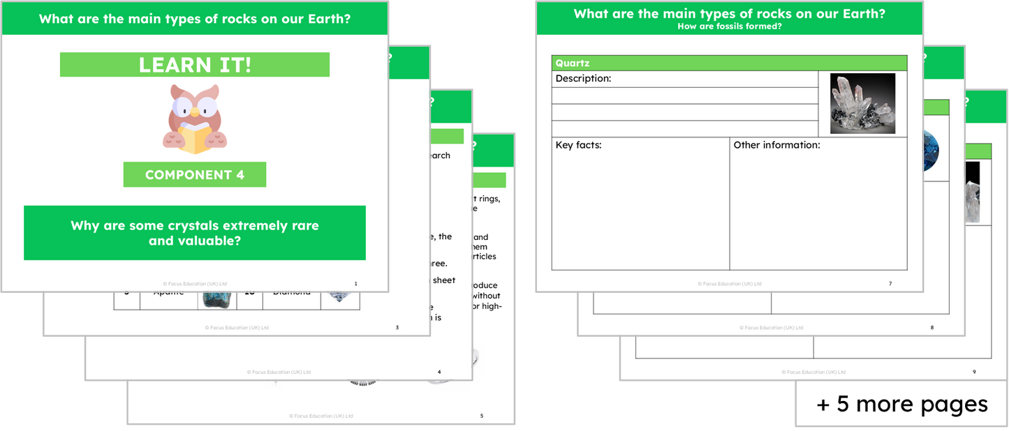 Science Y3: What are the main types of rock on our Earth?