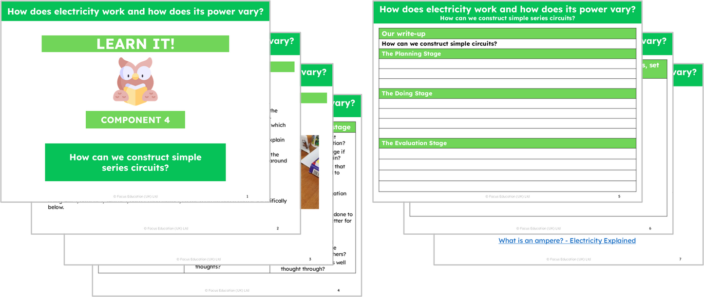 Science Y6: How does electricity work and how does its power vary?
