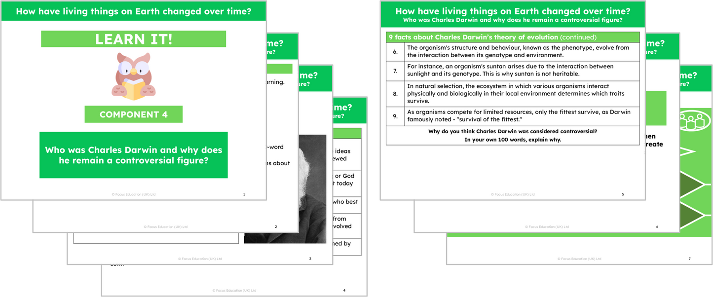 Science Y6: How have living things on Earth changed over time?