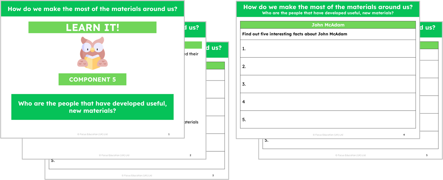 Science Y2: How do we make the most of the materials around us?