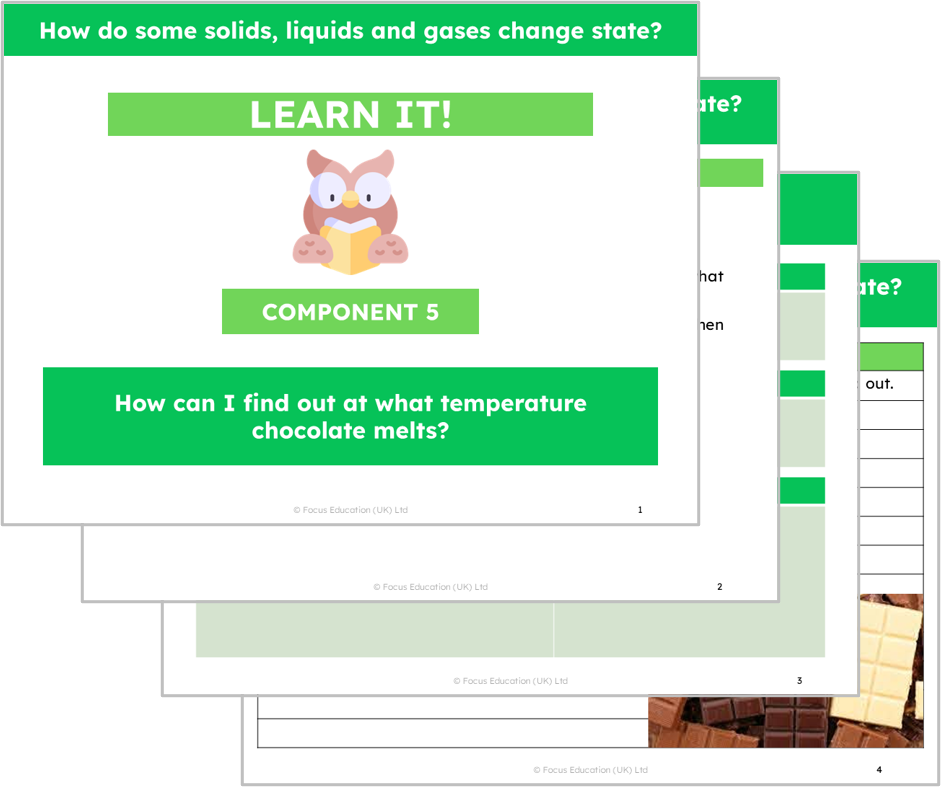 Science Y4: How do some solids, liquids and gases change state?