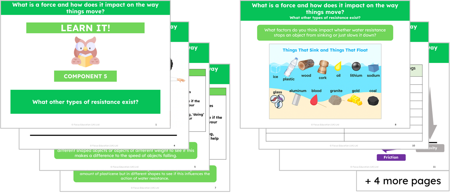 Science Y5: What is a force and how does it impact the way things move?