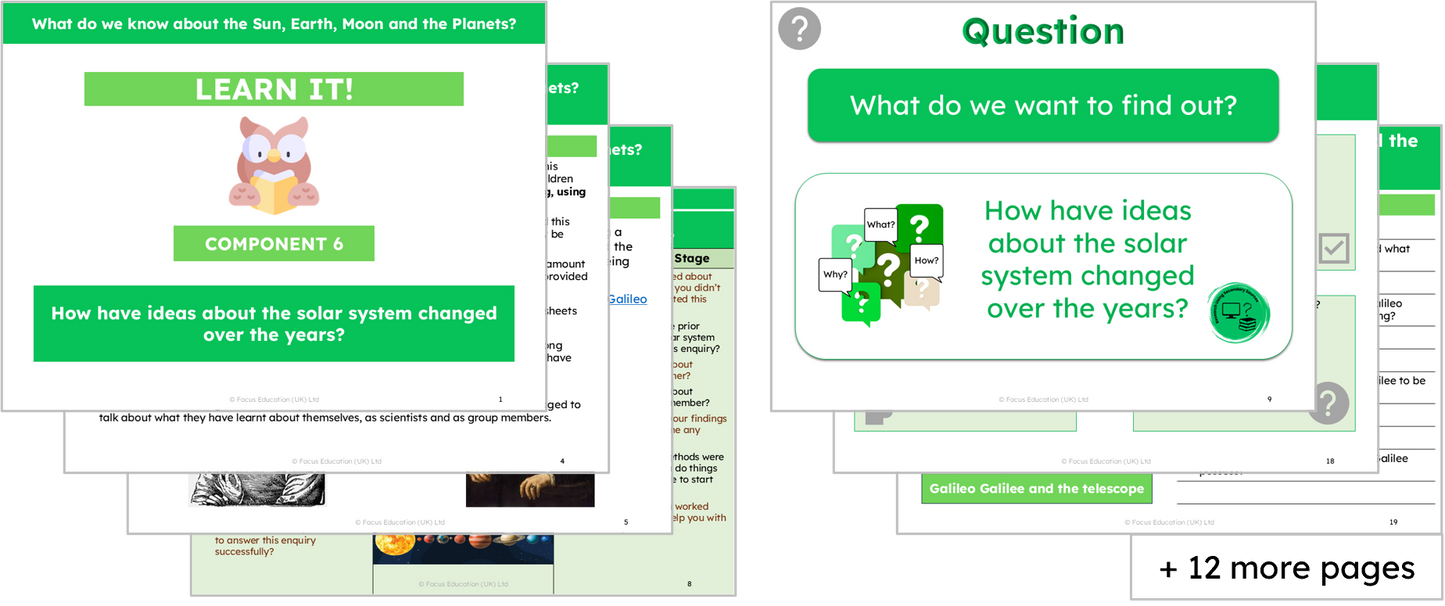 Science Y5: What do we know about the Sun, Earth, Moon and Planets?