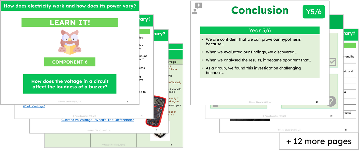 Science Y6: How does electricity work and how does its power vary?