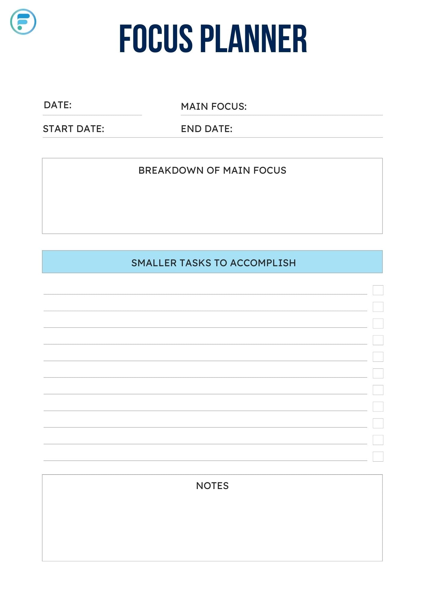 Project Management Templates (Free Downloads) – Focus Education