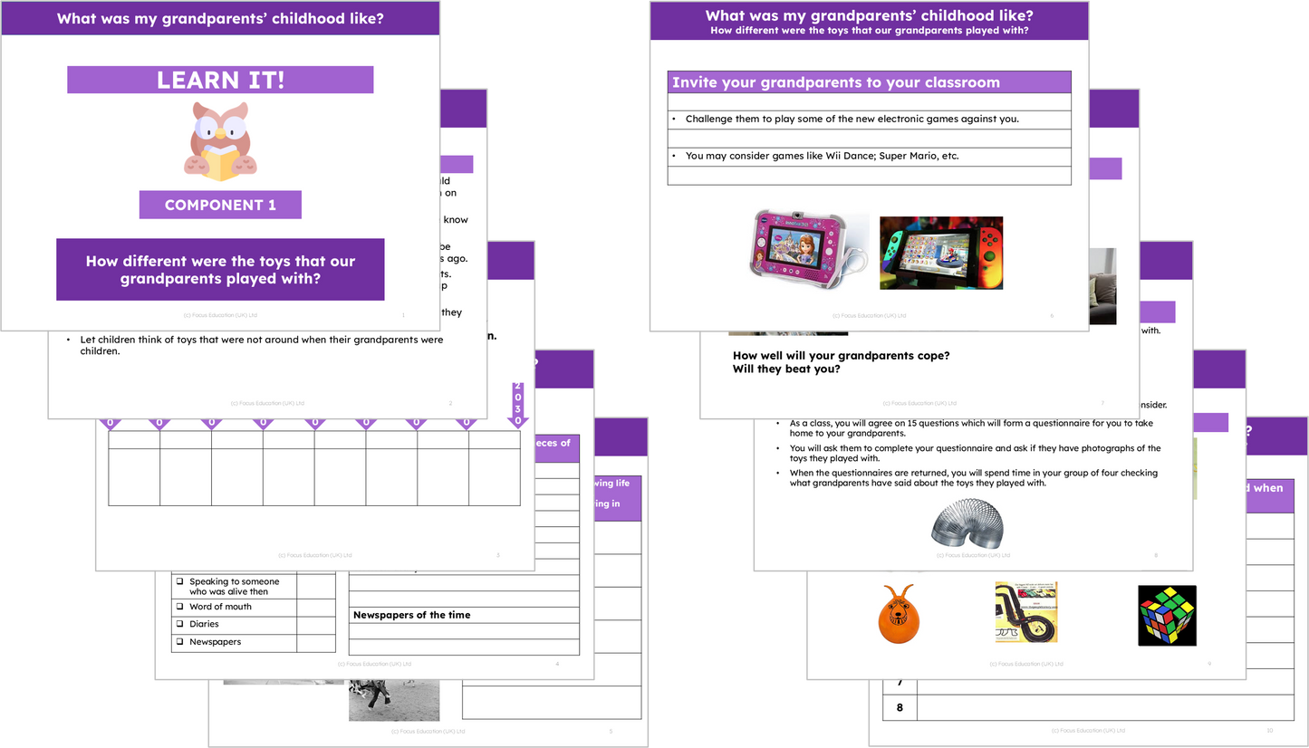 History Y1: What was my grandparents' childhood like?