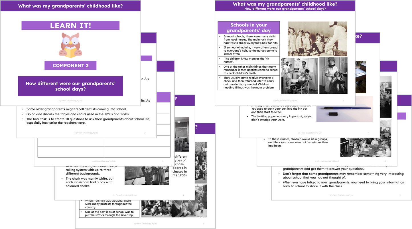 History Y1: What was my grandparents' childhood like?