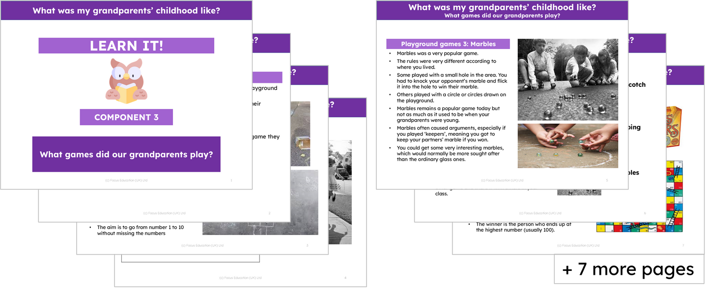 History Y1: What was my grandparents' childhood like?