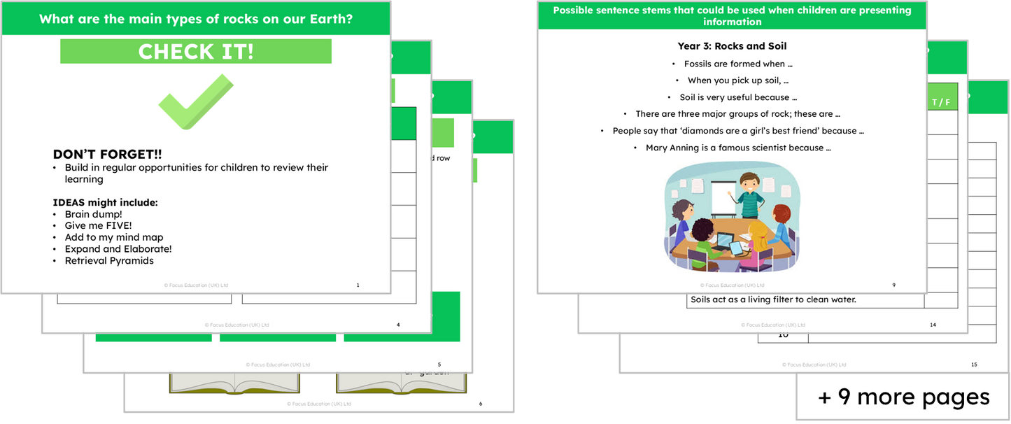 Science Y3: What are the main types of rock on our Earth?