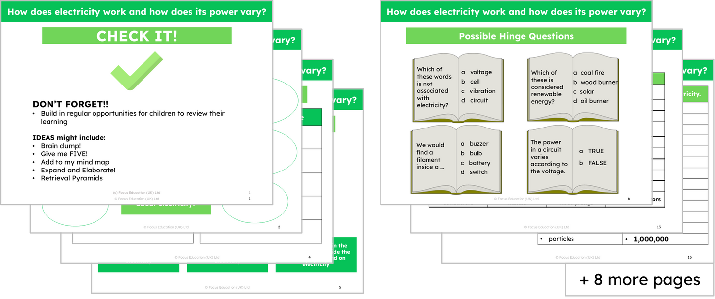 Science Y6: How does electricity work and how does its power vary?