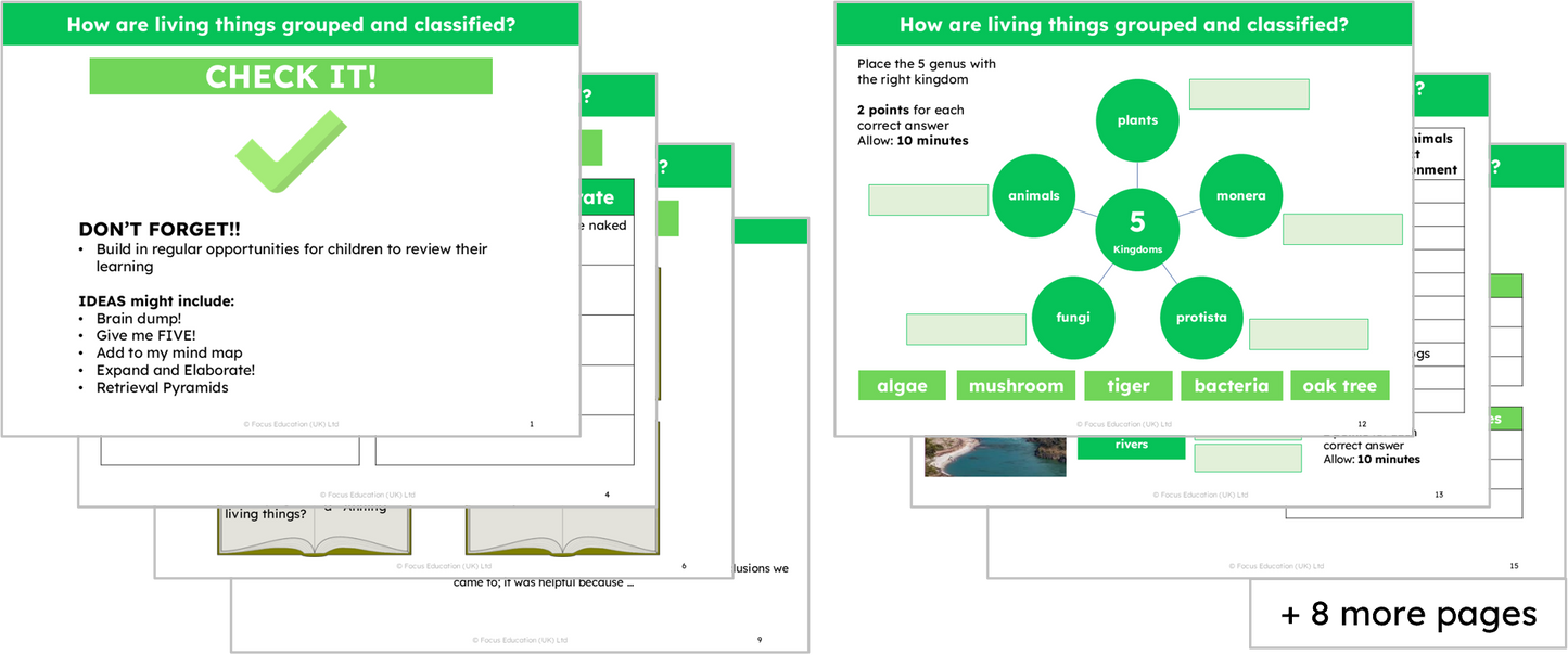 Science Y6: How are living things grouped and classified?
