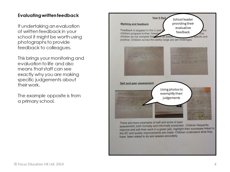 Improving Teaching through Effective Feedback