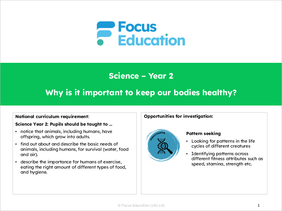 Science Y2: Why is it important to keep our bodies healthy?