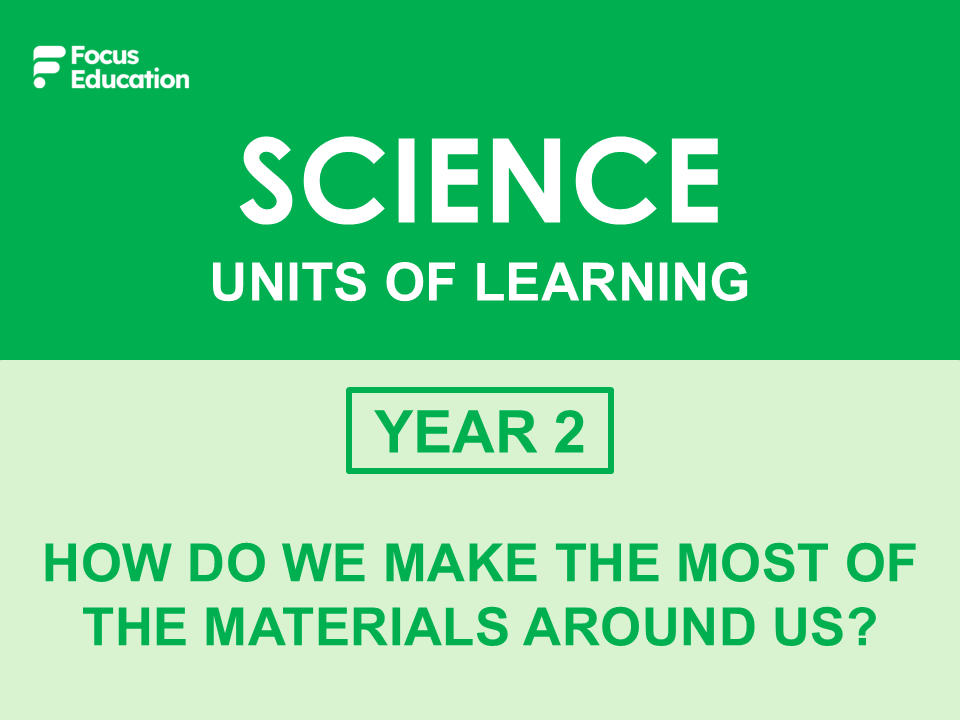 Science Y2: Materials | Scheme of Work for Teachers – Focus Education