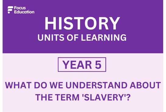 History Y5: What do we understand about the term 'slavery'?